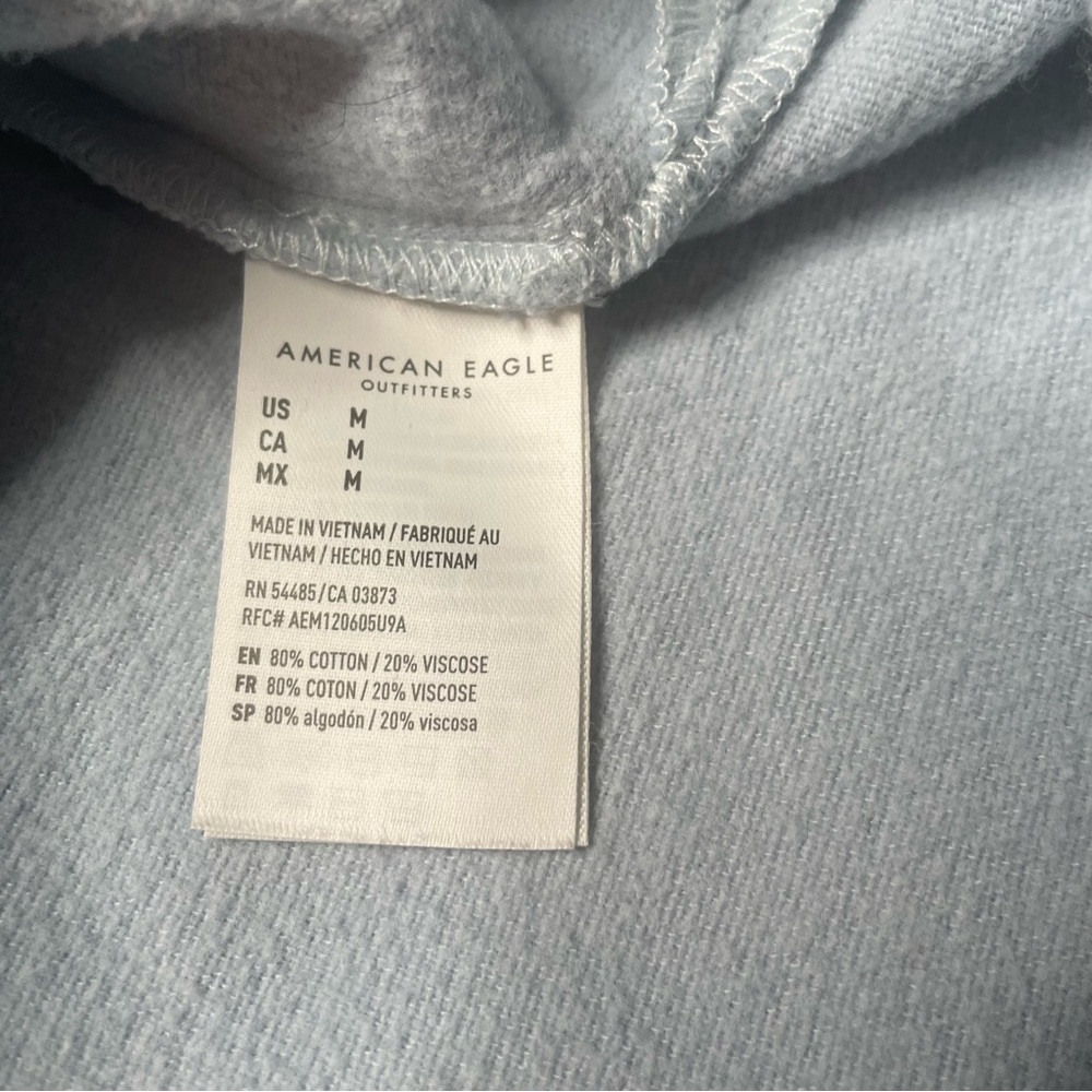 American Eagle Light Blue Button Up Shacket - image 4